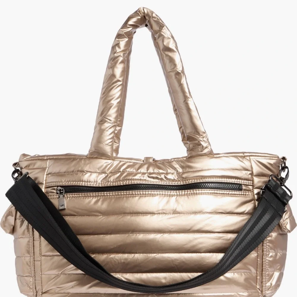 THINK ROYLN Shiny Pearl Gold reversible Quilted Tote
Other color, pearl indigo - Picture 3 of 5